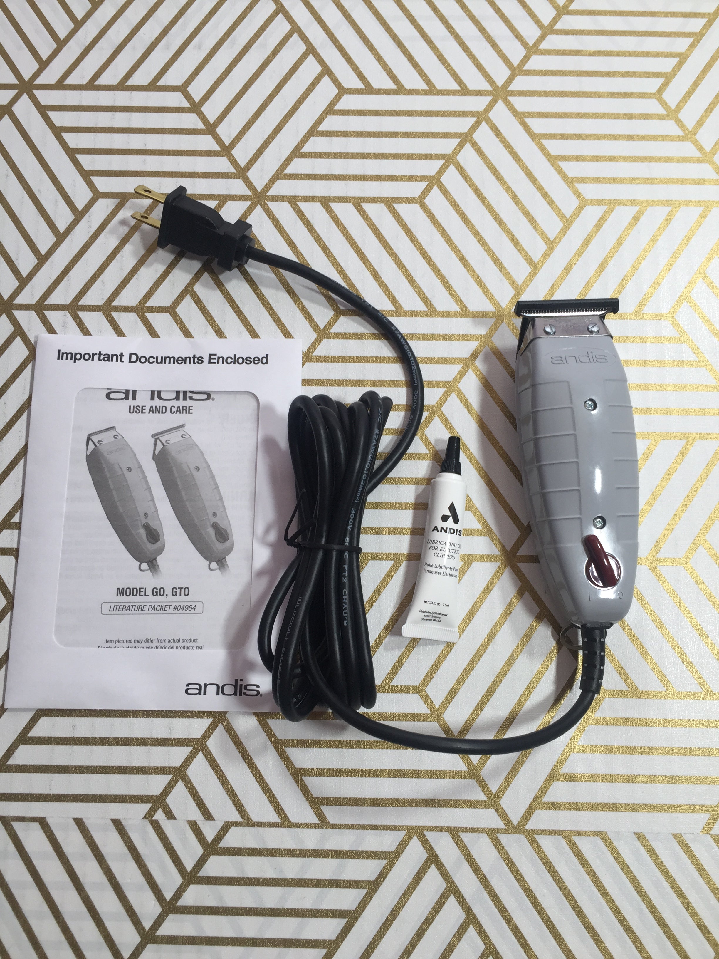 Andis 04710 Professional T-Outliner Beard & Hair Trimmer Carbon Steel T-Blade (8026167673070)